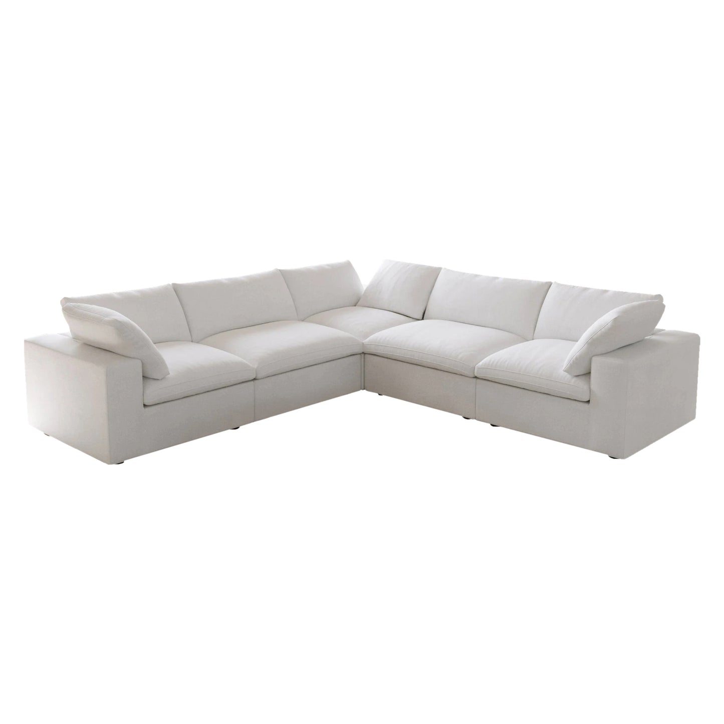 Classic Modular 5-Seater Corner Sectional in White