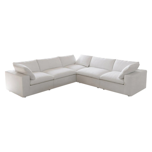 Classic Modular 5-Seater Corner Sectional in White