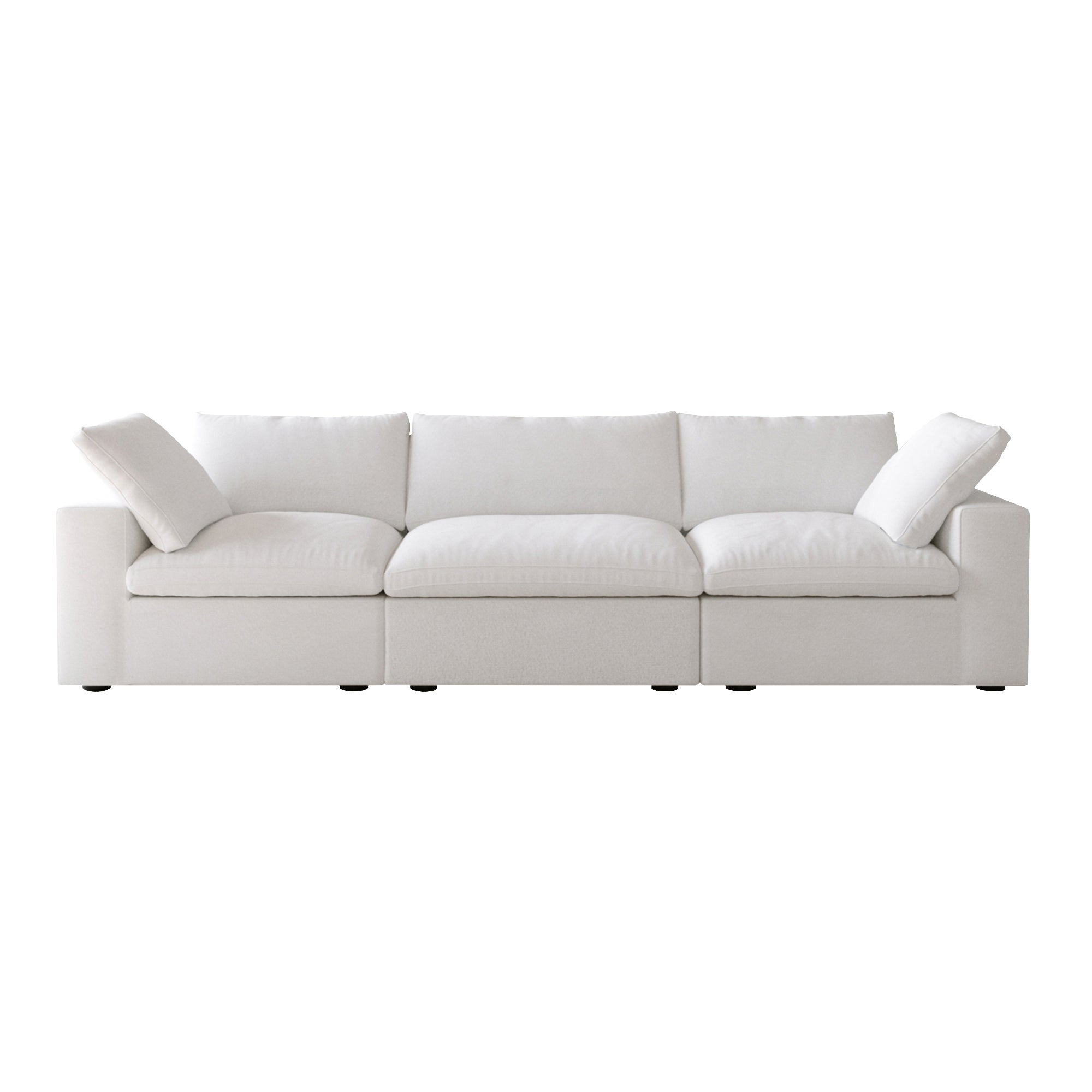 Classic Modular 3-Seater Sofa in White