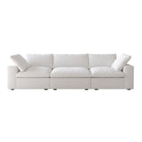 Classic Modular 3-Seater Sofa in White