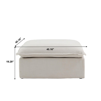Modular Luxe 4-Seater U-Sectional in Beige