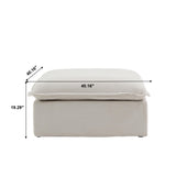 Modular Luxe 4-Seater U-Sectional in Beige — Nationwide