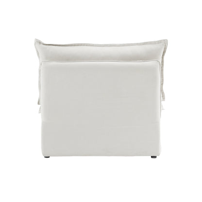 Modular Luxe Armless/Median Piece in White