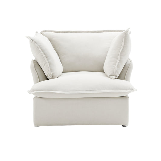 Modular Luxe Armchair in White
