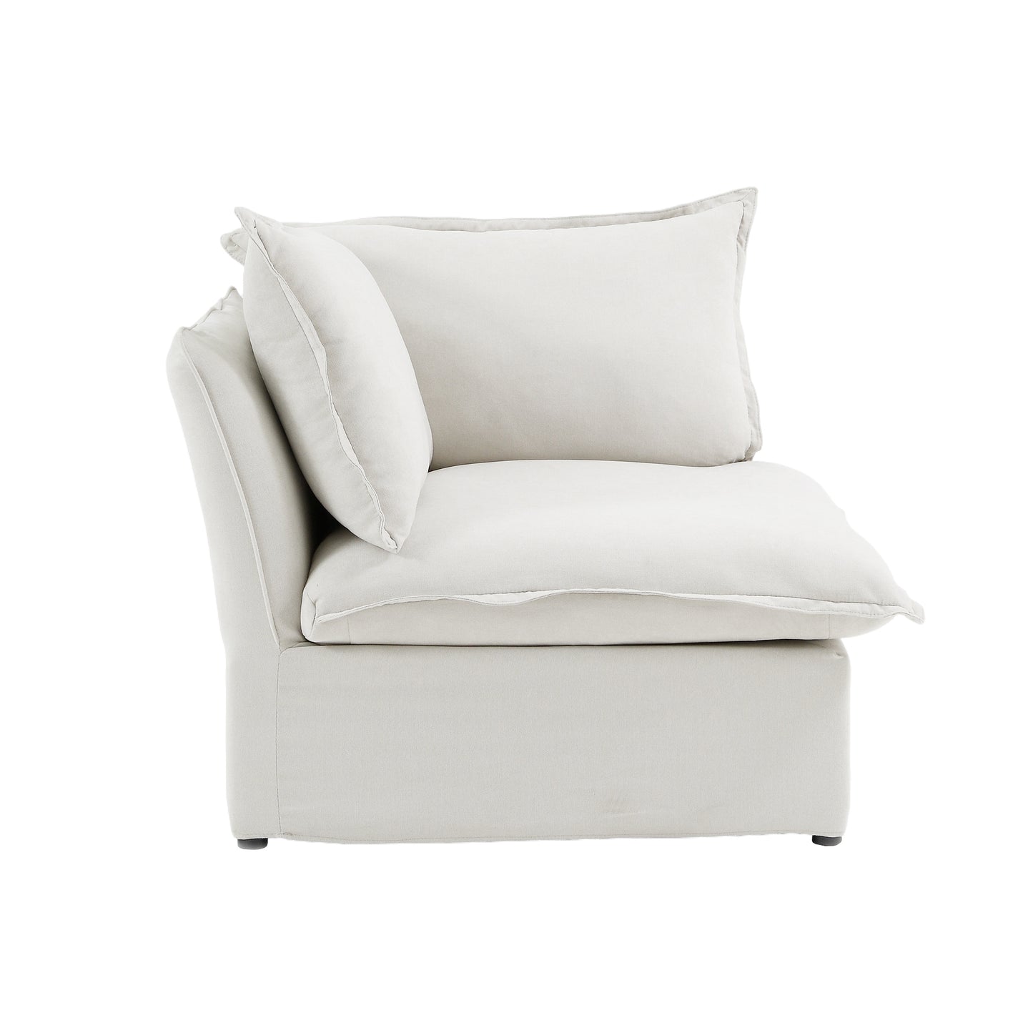 Modular Luxe Corner Piece in White