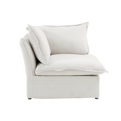 Modular Luxe Corner Piece in White