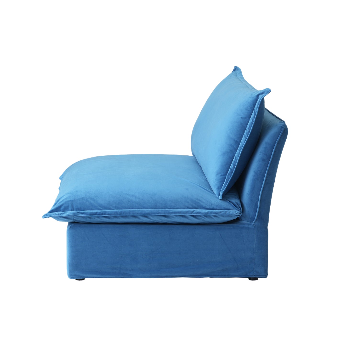 Modular Luxe Armless/Median Piece in Blue
