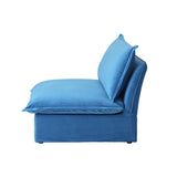 Modular Luxe Armless/Median Piece in Blue