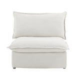 Modular Luxe Armless/Median Piece in White