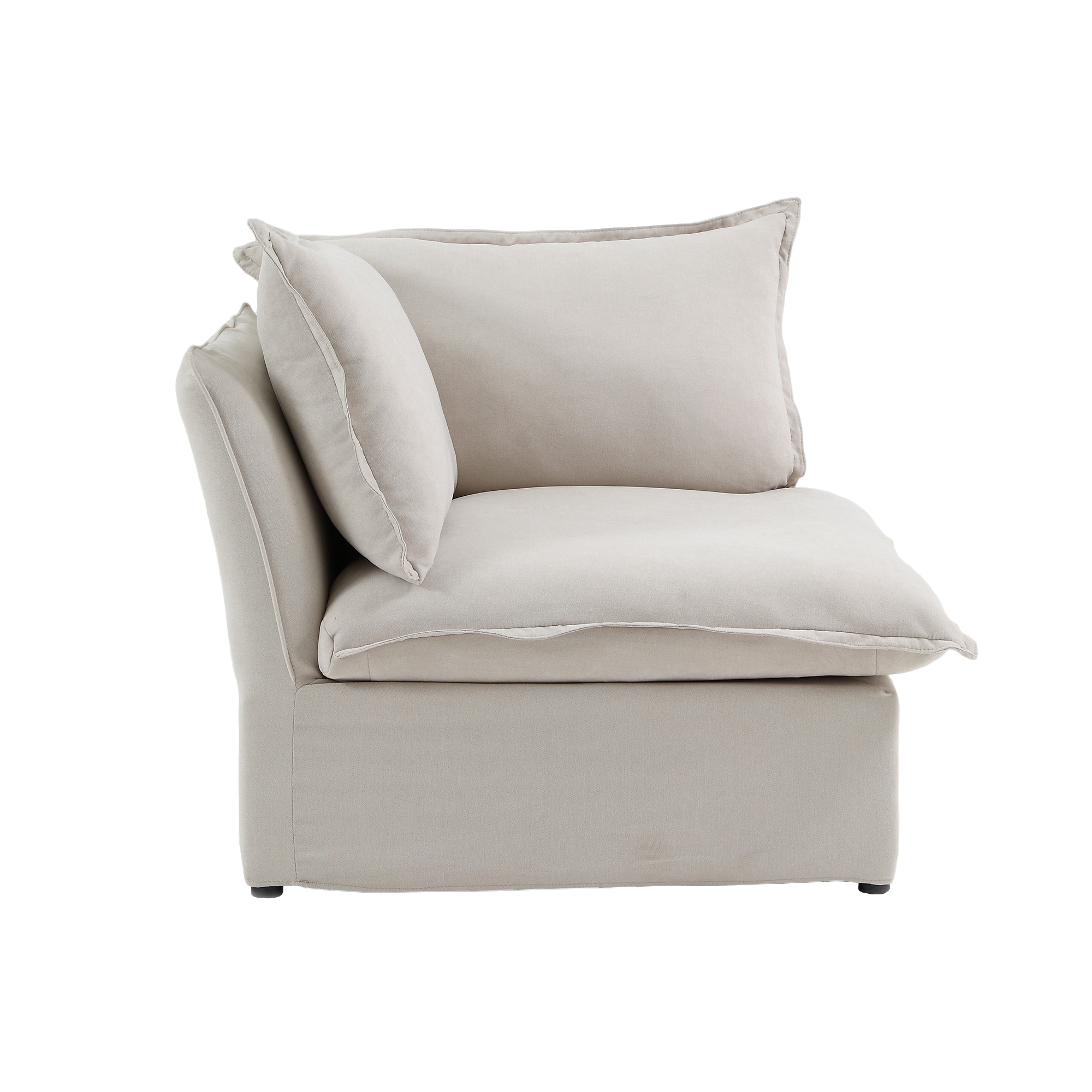 Modular Luxe Corner Piece in Beige