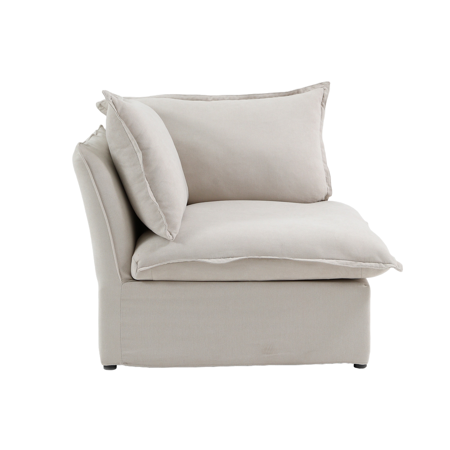 Modular Luxe Corner Piece in Beige