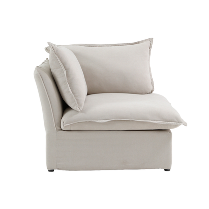 Modular Luxe Corner Piece in Beige