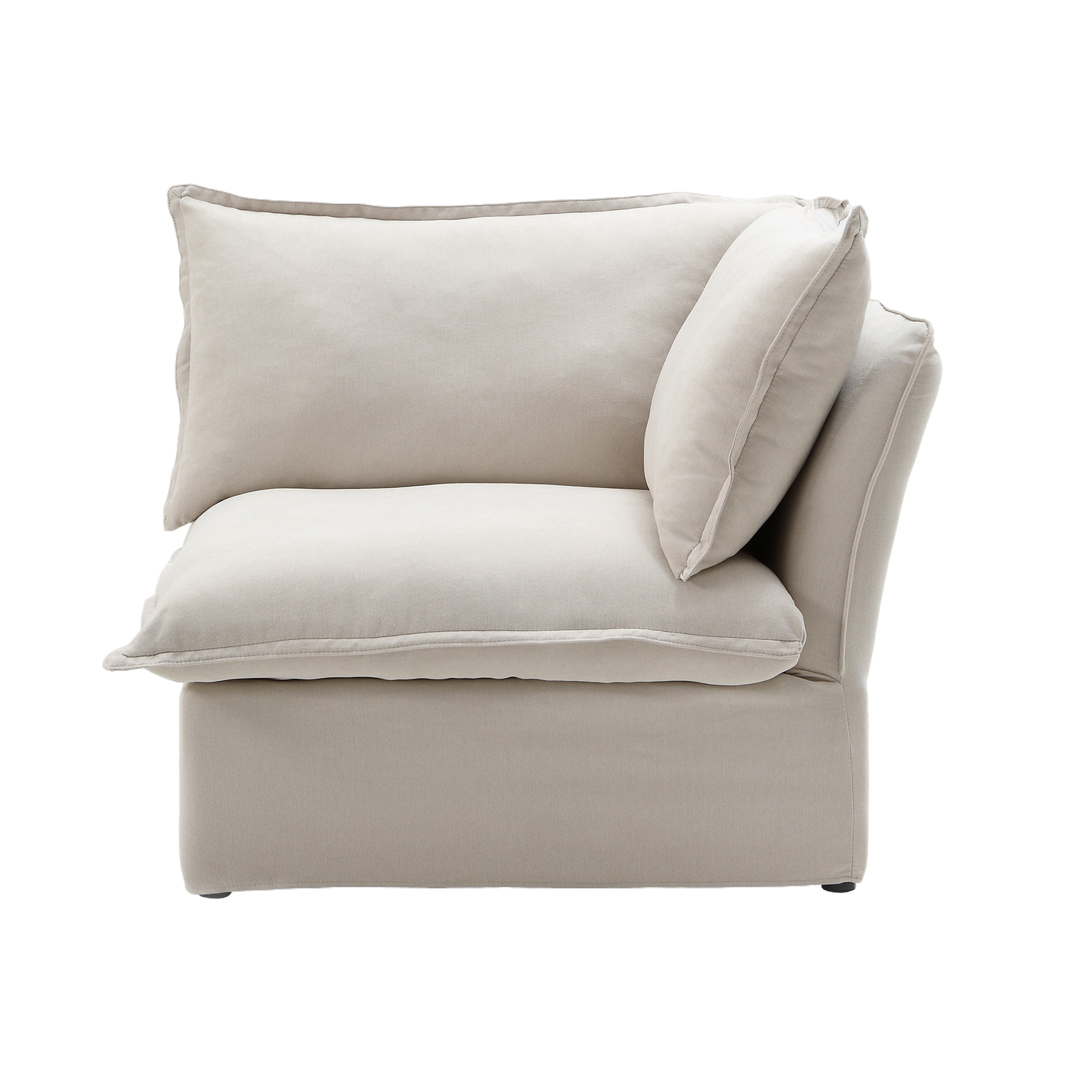 Modular Luxe Corner Piece in Beige