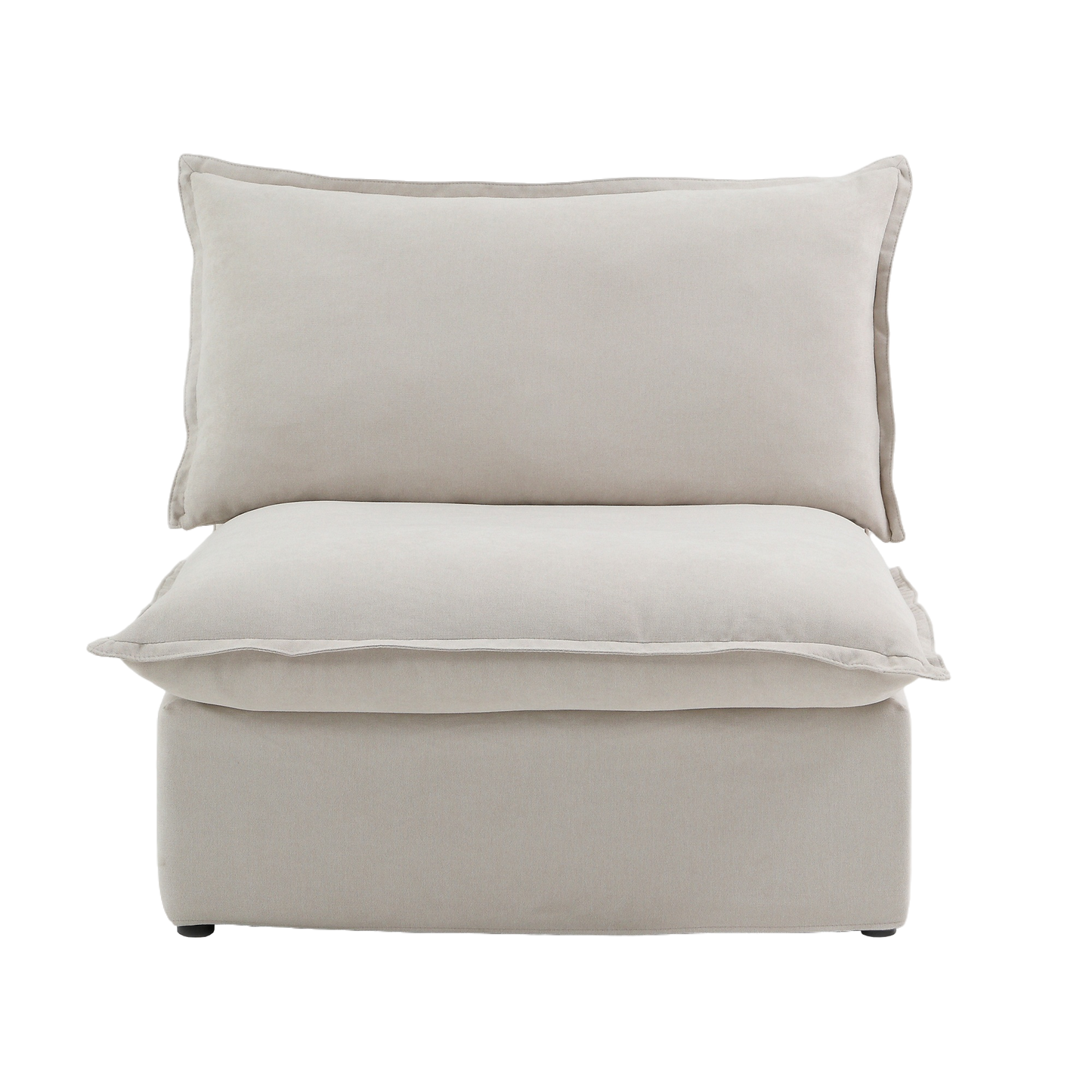 Modular Luxe Armless/Median Piece in Beige