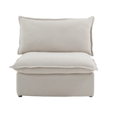 Modular Luxe Armless/Median Piece in Beige