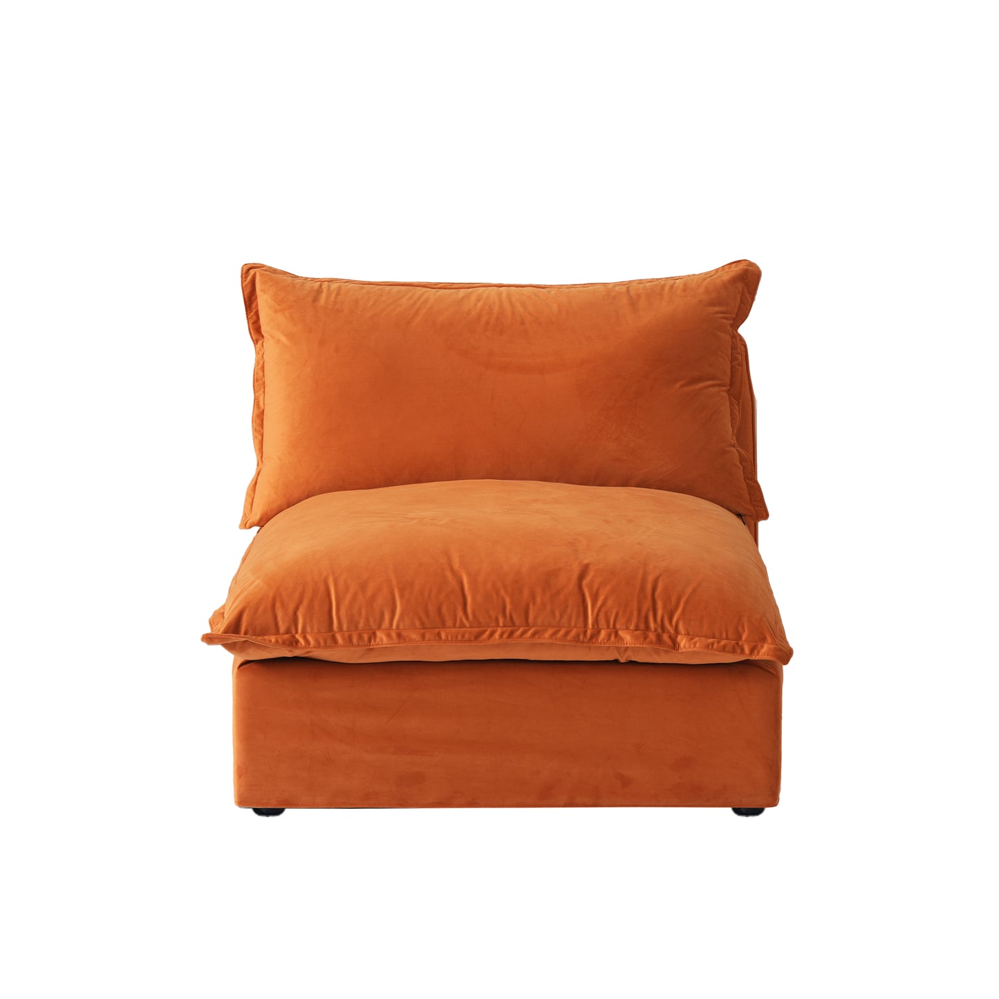 Modular Luxe Armless/Median Piece in Orange