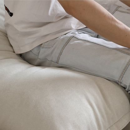 Modular Luxe Left Facing Armrest Piece in Beige