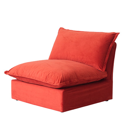 Modular Luxe Armless/Median Piece in Red