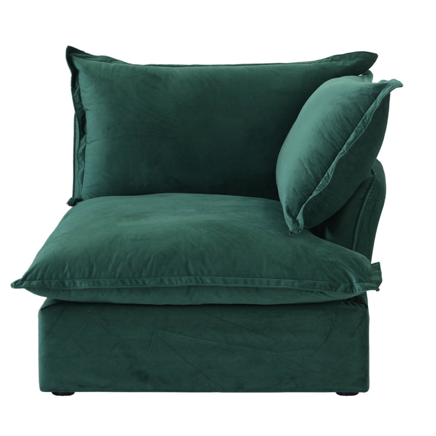 Modular Luxe Right Facing Armrest Piece in Pine