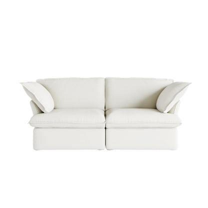 Modular Luxe 2-Seater Sofa in White