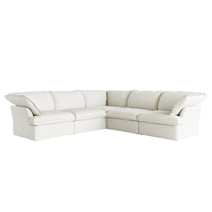 Modular Luxe 5-Seater Corner Sectional in White