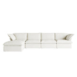 Modular Luxe 4-Seater Sectional in White