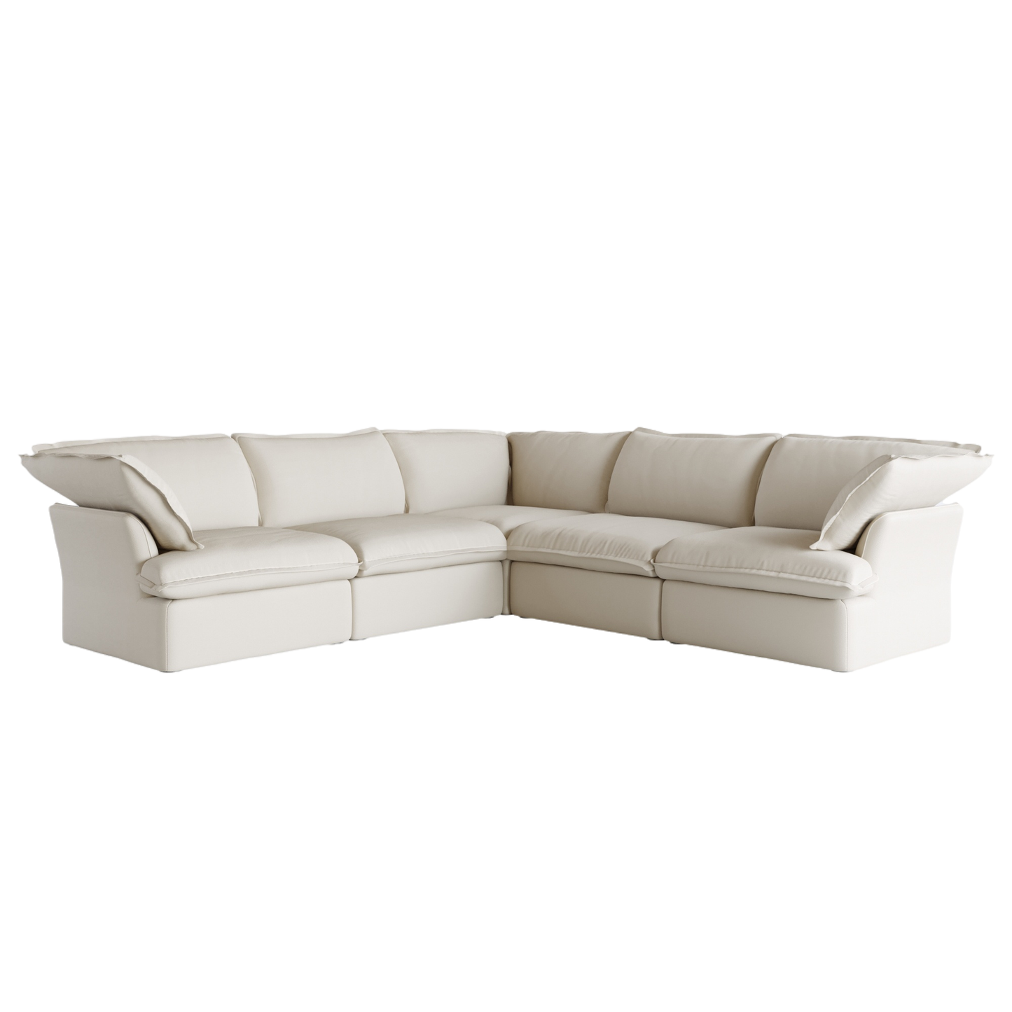 Modular Luxe 5-Seater Corner Sectional in Beige