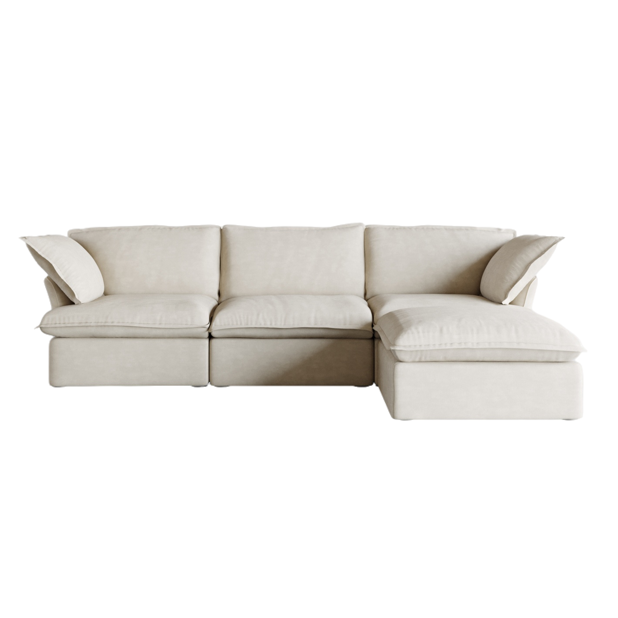 Modular Luxe 3-Seater Sectional in Beige